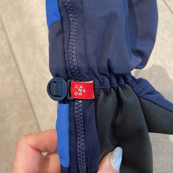 Kombi Mittens, Children, Enfant, Size L, Navy and Orange - Picture 5 of 8